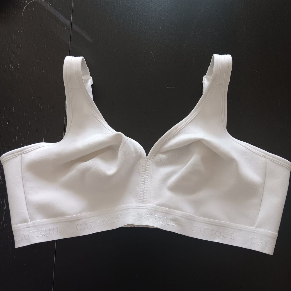 Cacique unlined full coverage no-wire white classic basic Size 40D
